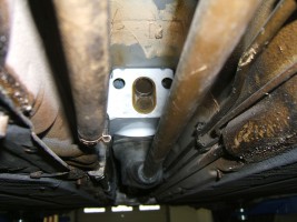 Blech für Schalthebel nachgerüstet
