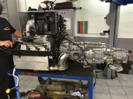 Motor/Getriebe Trockeneis gestrahlt und versiegelt.